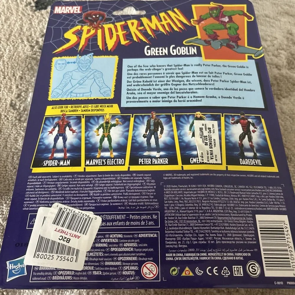 Spider-Man Retro Marvel Legends Green Goblin 6-Inch Action Figure MINT